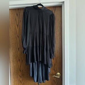 Mustard Seed Black Long Sleeve Dress